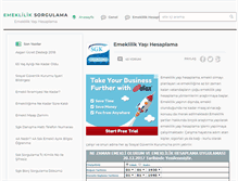 Tablet Screenshot of emeklilikyasihesaplama.com
